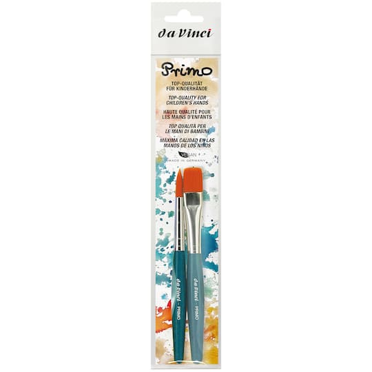 da Vinci PRIMO 2 Piece Preschool Synthetics Paintbrush Set in Blue | Michaels®